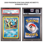 PSA 9 Misty's Gyarados #13 Pokemon Gym Challenge - pikkukuva 3