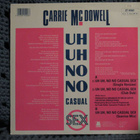CARRIE MCDOWELL - UH UH, NO NO CASUAL SEX 12" VINYL - pikkukuva 2
