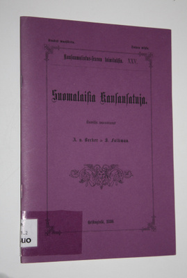 A. v. ym. Becker : Suomalaisia satuja