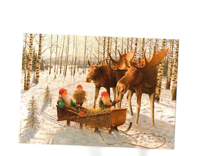 Jan Bergerlind "°TONTUT....UPEAT HIRVET°" -KORTTI