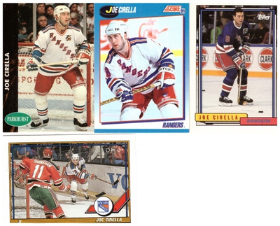 4 x JOE CIRELLA New York Rangers