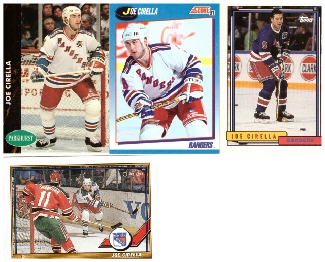 4 x JOE CIRELLA New York Rangers