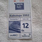 2002 Ouninpohja 12 Ralli Kulkulupa keräilyyn - pikkukuva 1