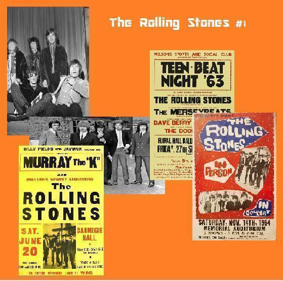 THE ROLLING STONES  -- julistesetti 5 x A4 (Upea Lahja!) #1