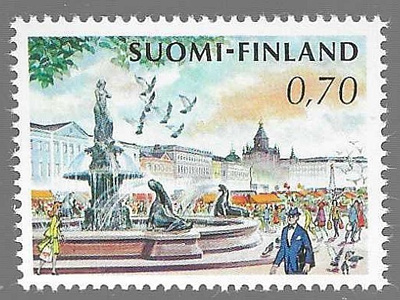 1973 0,70 MK HAVIS AMANDA YLEISMERKKI POSTITUOREENA