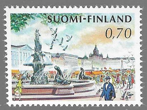 1973 0,70 MK HAVIS AMANDA YLEISMERKKI POSTITUOREENA