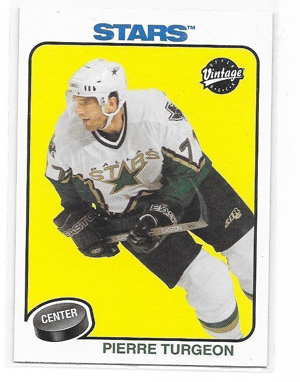 2001-02 UD Vintage #81 Pierre Turgeon Dallas Stars