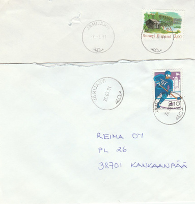 Postileima, PARKANO, 2 erilaista leimaa