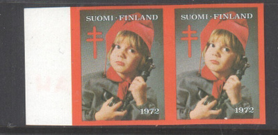 Tub joulumerkki 1972 Hammastamaton pari
