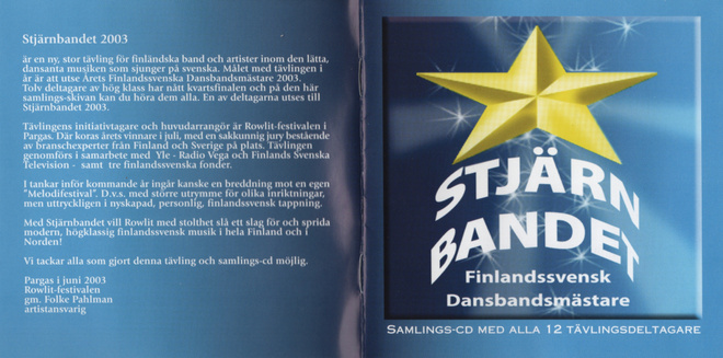 Stjärnbandet - 2003 - Finlandssvensk Dansbandsmästare - CD