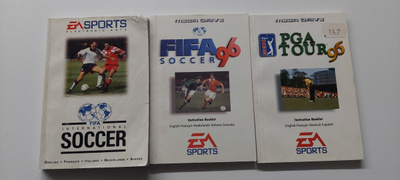 Mega Drive EA:n Manuaalit 3kpl
