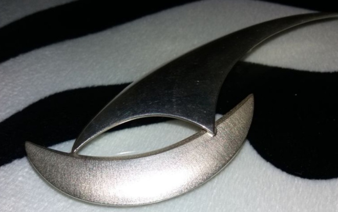 9.5cm desing Kaija Aarikka hopea solki