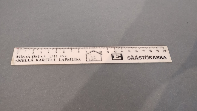 Viivotin E - SÄÄSTÖKASSA  1970 - luku