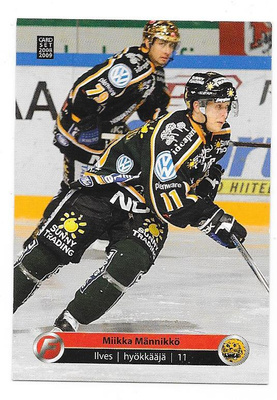 2008-09 CardSet #92 Miikka Männikkö Ilves
