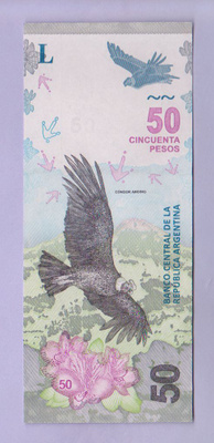 Argentiina 50 Pesos v.2018 UNC P-363