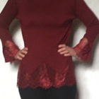 Uusi Fee Red tummanpunainen neule L/XL - pikkukuva 3