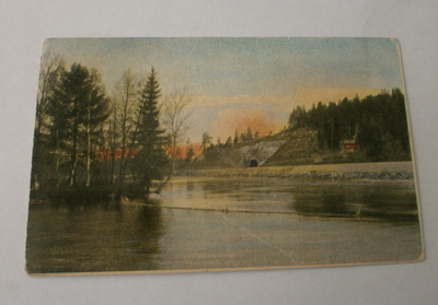 Pohja, Skurun tunneli, vanha väripk, kulk. 1900-l. alku