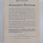 Marika Stiernstedt : Atentaatti Pariisissa : romaani - pikkukuva 2