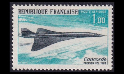 Ranska 1655 ** Concorde lentokone (1969)