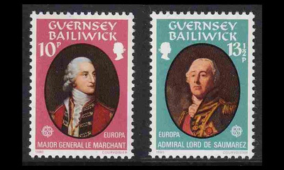 Guernsey 204-5 ** Europa merkkihenkilöitä (1980)