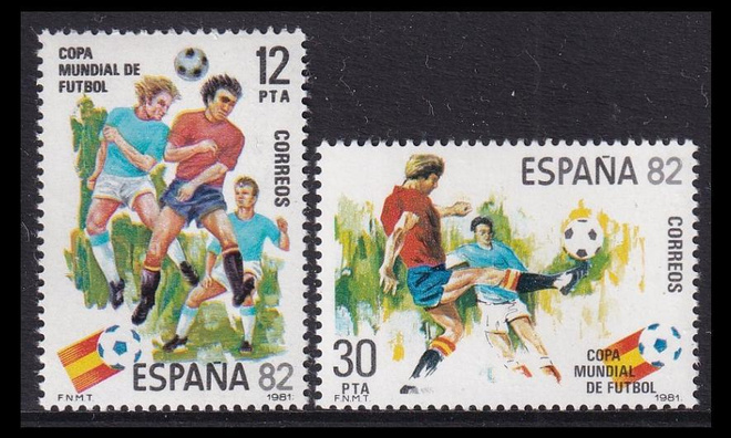 Espanja 2496-7 ** Jalkapallon MM-kilpailut (1981)