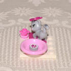 LEGO Friends - kissa - (harmaa, raidat) - pikkukuva 2