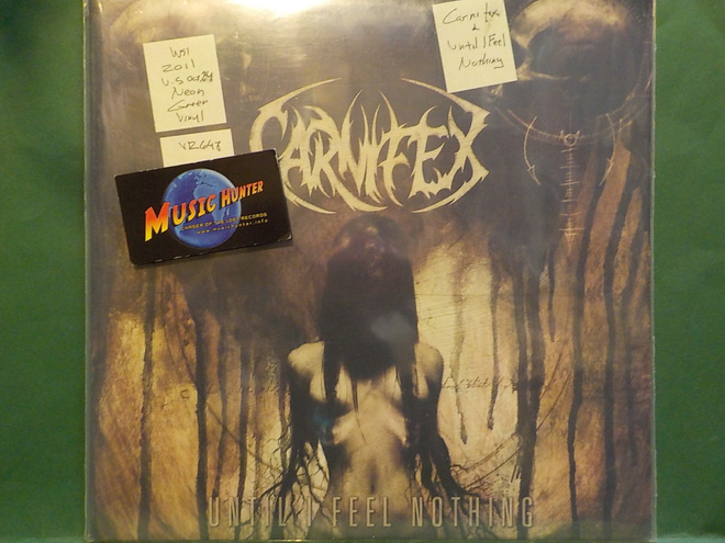 CARNIFEX - UNTIL I FEEL NOTHING - US 2011 UUSI NEON GREEN LP