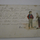 Pariskunta kansanpuvuissa, vanha väripk, p. 1902 - pikkukuva 1