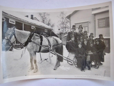 VANHA Valokuva Kokkola 1937 Postikorttikoko