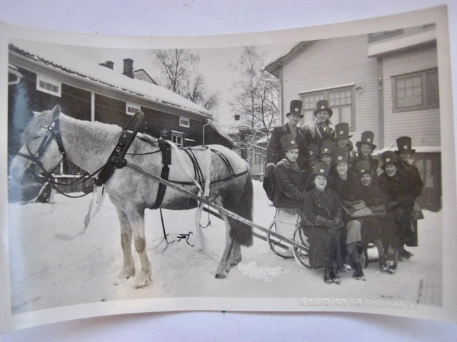 VANHA Valokuva Kokkola 1937 Postikorttikoko