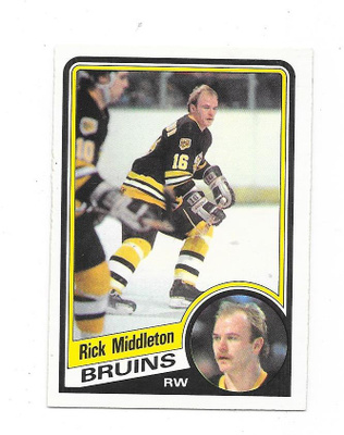 1984-85 OPC #9 Rick Middleton , Boston Bruins