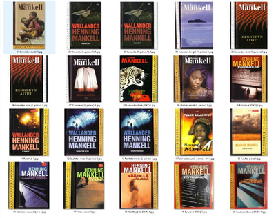 kirjoja, Henning Mankell - á 2,20 - 18,00 euroa
