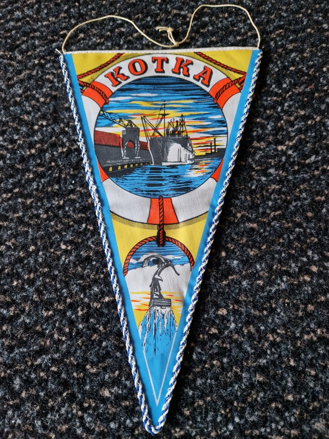 Kotka iso vintage matkailuviiri
