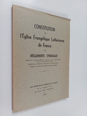 Constitution de l'Eglise Evangelique Lutherienne de France