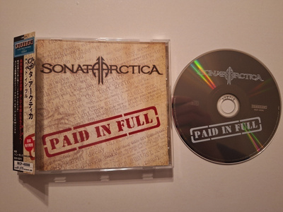 Sonata Arctica Paid In Full CDEP Japanilainen OBI PROMO