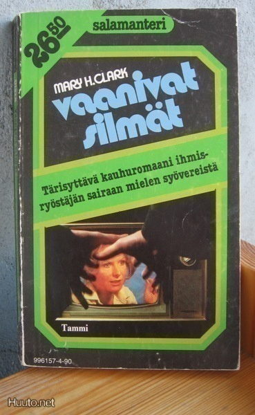 Mary H. Clark: Vaanivat silmät, Tammi-78. 2p. 245 s.