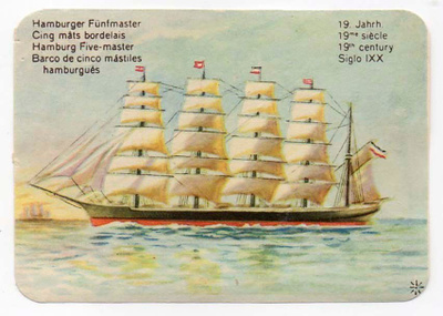 LAIVANELKKU / Purjealus valkoisin purjein. 1900-l:n alku.