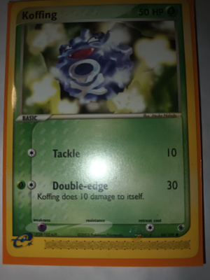 Koffing (RS 54) EX Ruby & Sapphire card