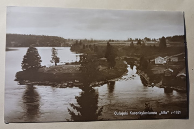 Oulujoki Kurenkylän luona v. 1921, mv vkpk, p. 1924