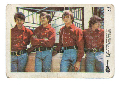 Purkkakuva Monkees n:o 33  Purukumikuva