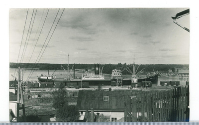 Tammisaari hiilisatama 1939 vanha valokuva