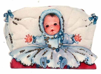 AFKH 19 / Suloinen vauva kädet levällään. 1950-l.