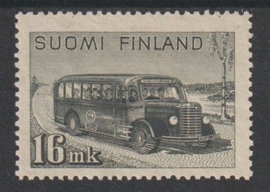 1946 16mk yleismerkki (Onnibussi) leimaamattomana