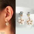 0389 ..Fashion Elegant Girl Crystal Helmi .. Korvakorut - pikkukuva 5