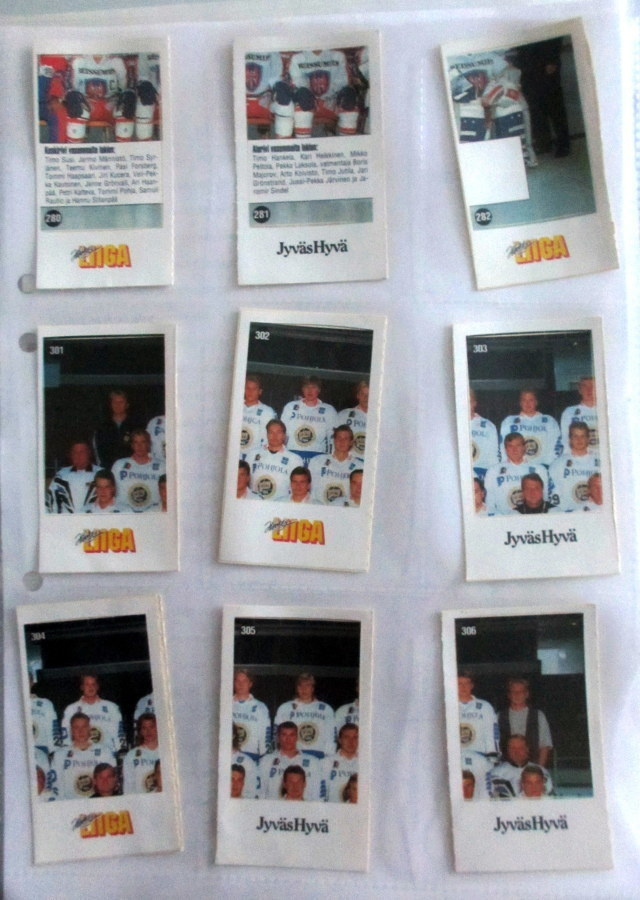 Jyväshyvä 1993-94 joukkue tarroja katso!
