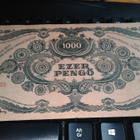 Hungary Unkari 1000 Pengö 1945 P118 XF- - pikkukuva 2