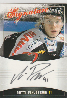 2010/11 Cardset Signature Antti Pihlström , JYP