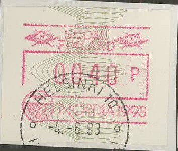 1993 automaattimerkki Nordia 40p loisto