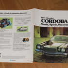 1977 Chrysler Cordoba esite - KUIN UUSI - pikkukuva 1