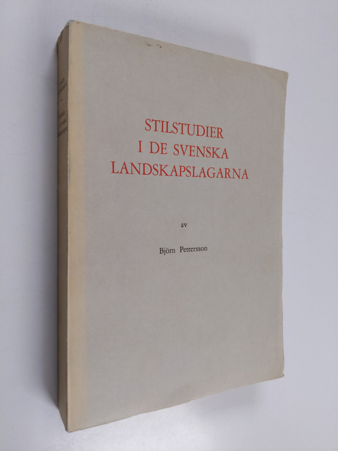 Björn Pettersson : Stilstudier i de svenska landskapslagarna